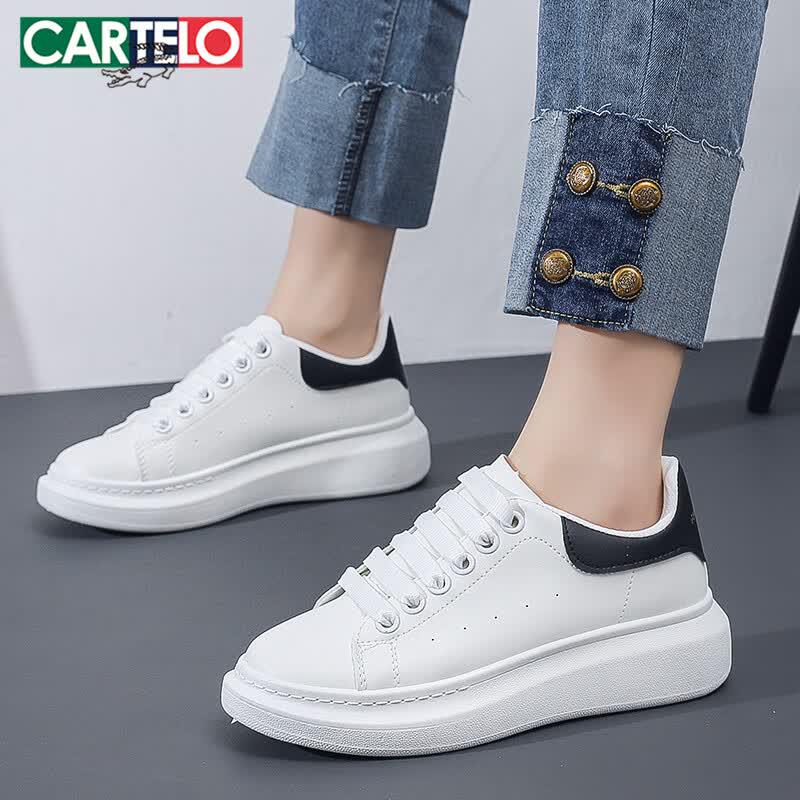 Cartelo Crocodile Women s Breathable Casual White Sneakers EU 37