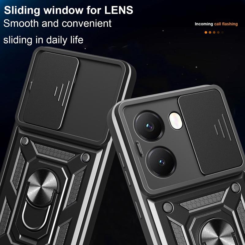 Magnetic Stand Funda for POCO X5 X6 X7 Pro Case Armor Slide Camera Ring Holder Protection Cover for Xiaomi POCO X7 X6 X5 5G Capa