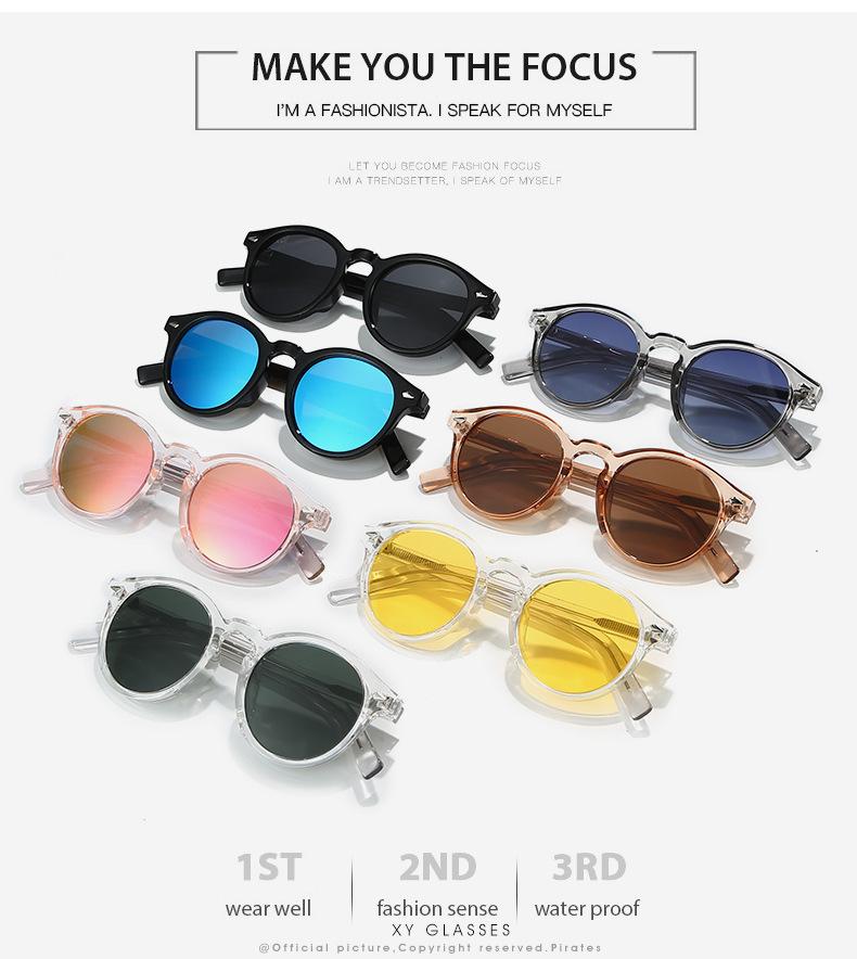 Retro Circular Polarized Sunglasses 2025 Men Women Steampunk Vintage Round Sun Glasses Trend Brand Designer UV400 Goggles Shades