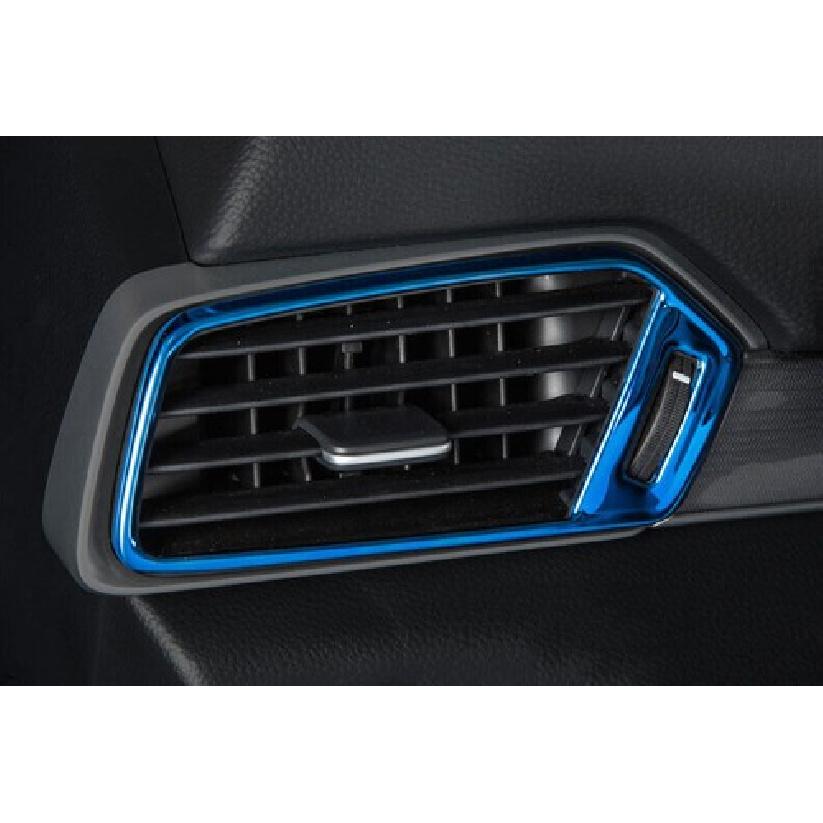 Fit For Honda Accord 2018- Blue Titanium Console L&R Air Outlet Vent Trim