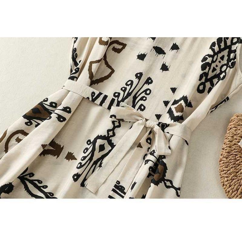Women's Solid Cotton Dress
