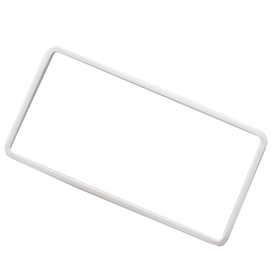 Крутая силиконовая рамка для номерного знака AWESOME AS-NPC-09, белая белый