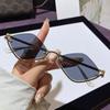 Non-polarized Fashion Vintage Small Alien Mirror Sunglasses Women Metal Rimless Sun Glasses Ladies Hipster Sexy Eyewerar