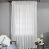 American White Gauze Curtain Curtain Blackout Balcony Bay Window Bedroom White Sand Gauze Velcro White Window Screen