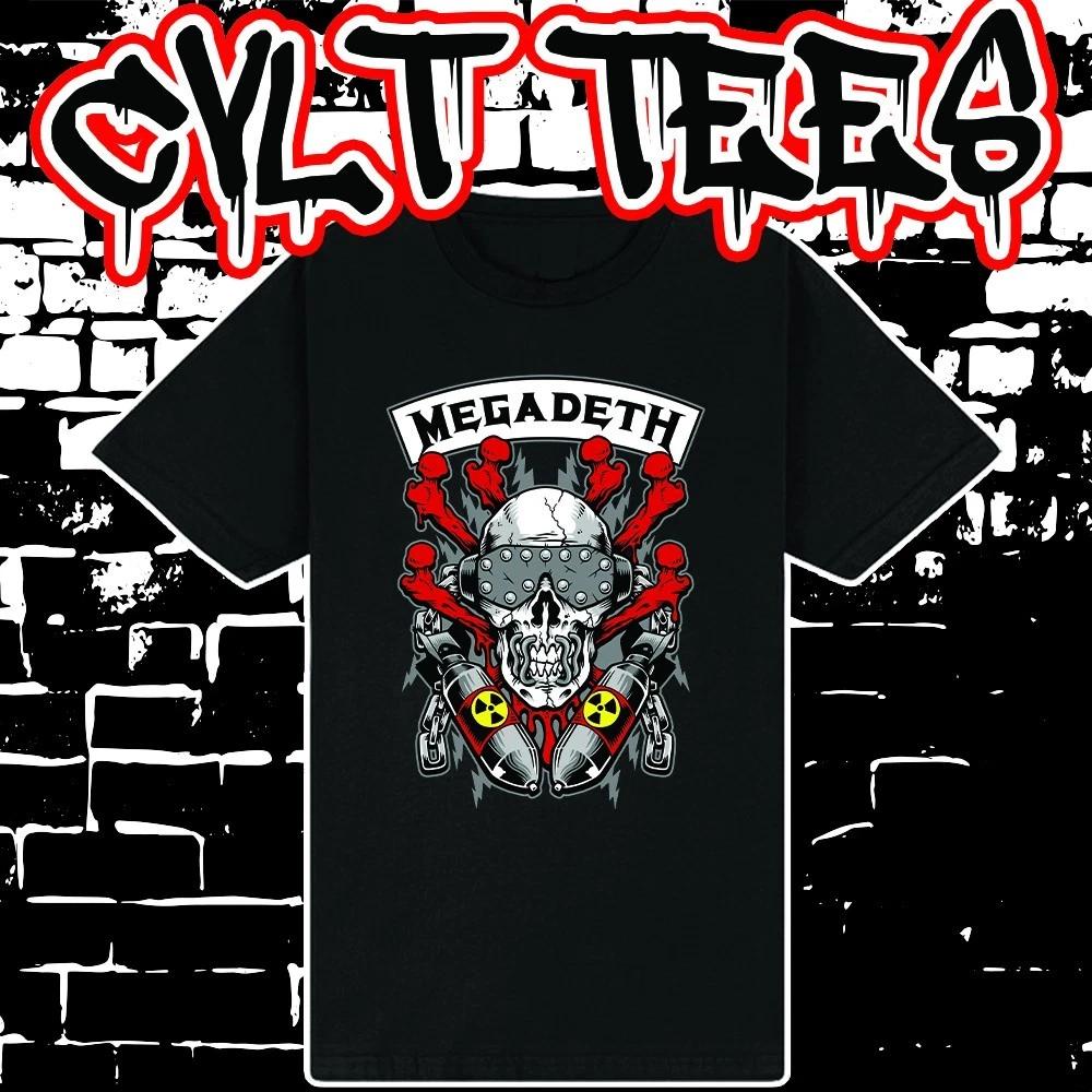 Men s and Women s T-shirts Megadeth Band Tee 100% Cotton XL