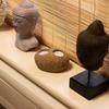 Natural River Stone Double Tealight Candle Holder