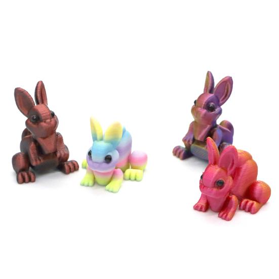 Yousheng Paashaas Oor Ei Ornament met Gearticuleerd Konijn Binnenin 3D Geprint Beweegbare Gewrichten Konijn Figuurtje Fidget Speelgoed Paasvakantie Feest