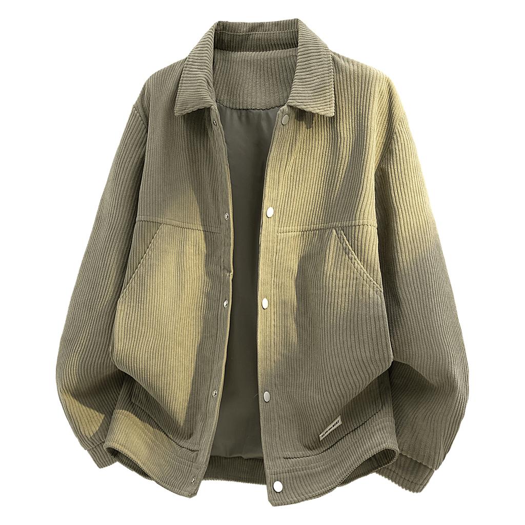 Casual Jackets Outdoor Workwear Lapel Jackets Men's Lapel Corduroy Jacket Tops