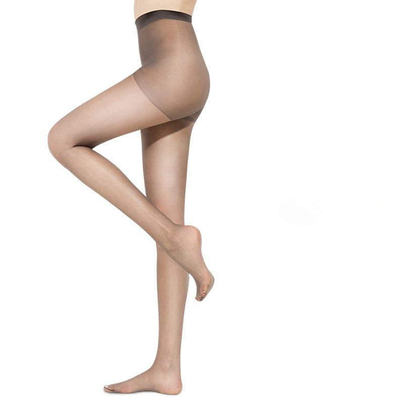 5 párů sexy punčochové kalhoty větší velikosti, dámské lesklé lesklé punčochové kalhoty s vysokým pasem