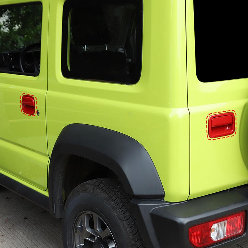 Klika dveří zavazadlového prostoru Klika dveří Dekorace Kryt Samolepky Vhodné pro Suzuki Jimny 2019 až ABS Exteriérové ​​doplňky