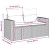 5 Piece Garden Sofa Set with Cushions Light Grey Poly Rattan