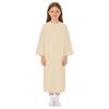 Kids Adaptive Nursing Gown Long Sleeve Back Split Hook-Loop Fastener with Pocket for Special Needs Patients