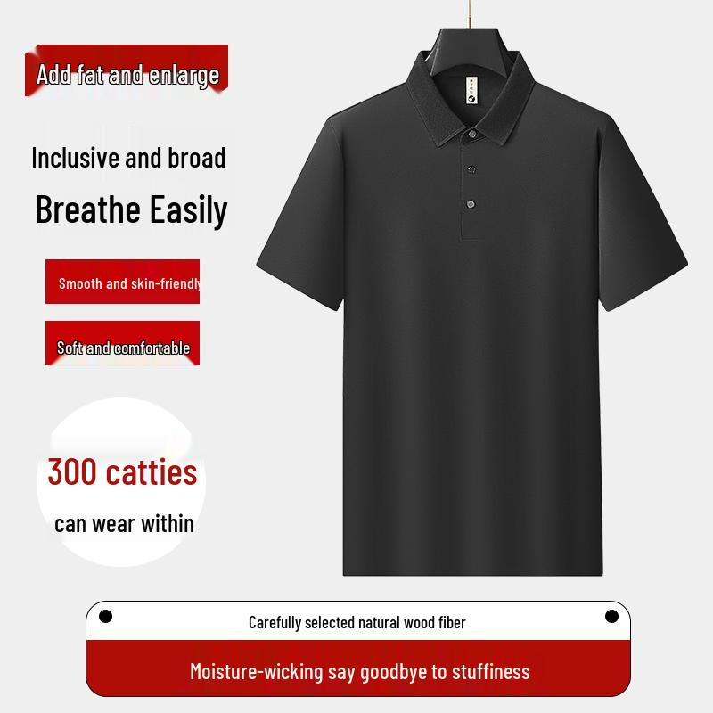 

Dibenze Men s Plus Size Business Casual Polo Shirt 8XL