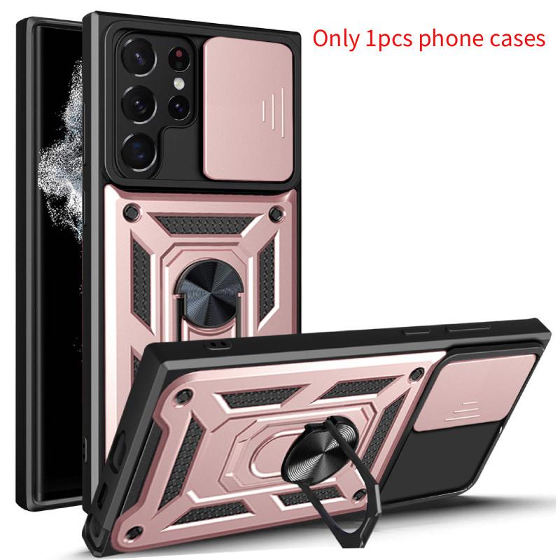 Samsung For Galaxy S24 Anti Fall Magnetic Phone Case With Bracket Protect Lens