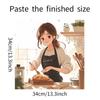 Baking Bread Girl Poster Kitchen Cabinets Stovetop Background Landscaping Decorative Wall Stickers