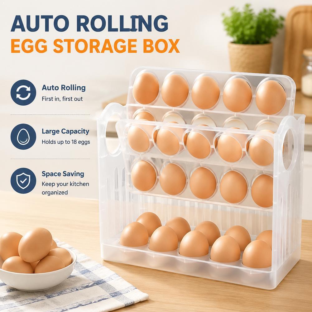 Egg Storage Box Side Door Of Refrigerator Storage Organizer Kitchen Reversible Special Egg Storage Tray Kitchen Accessories