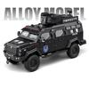 1:24 Legierung Tiger gepanzertes Auto LKW Modell Diecasts Metallspielzeug Polizei Explosionsgeschütztes Auto Fahrzeuge Modell Ton und Licht Kinder Geschenke