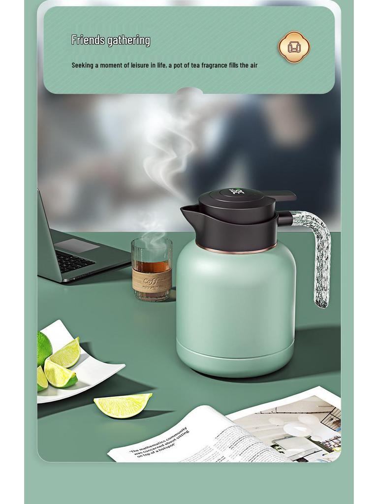 304 Stainless Steel Insulated Kettle with Intelligent Temperature Display for Tea Brewing - Commemorative Business Souvenir.