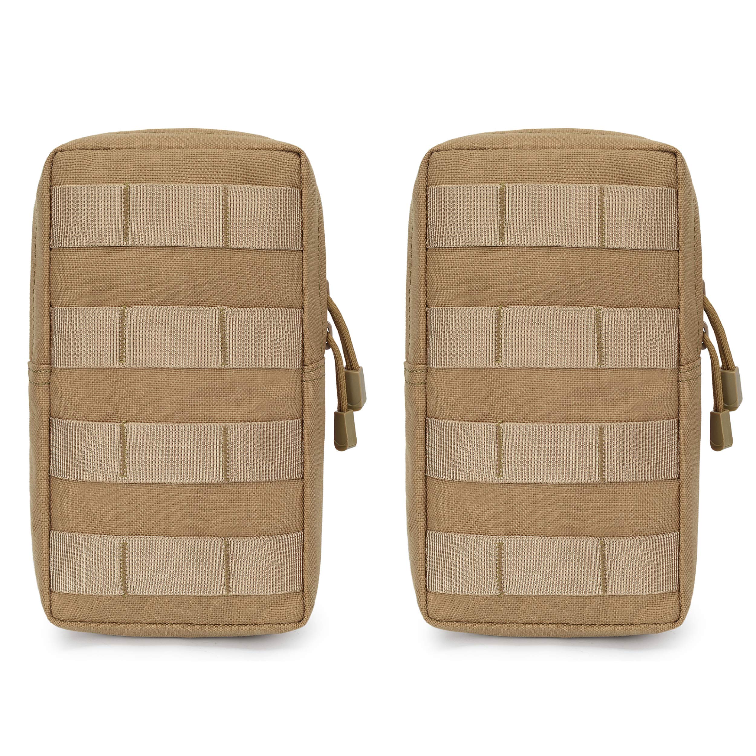 

Azarxis Molle Pouch Mini Small Item DEC Pouch Utility Pouch Tactical Molle System Waist Pouch Survival Game Pouch Mountaineering Survival Game