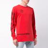 Off-White SS21 Graffiti Pfeil Print Langarm T-Shirt Herren Oberteile Rot OMAB001R191850152010