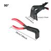 Sheet Metal Flanging Pliers NonSlip Handle Wide Jaw Hand Seamer 90 Degree Bending for
