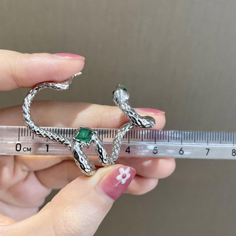 European and American Geometric Snake Bite Ear Clip Jewelry Women Animal Earrings Punk Cartilage Alloy Earrings