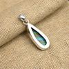 Beauteous Rainbow Calsilica Gemstone Handmade 925 Sterling Silver Jewelry Pendant For Women