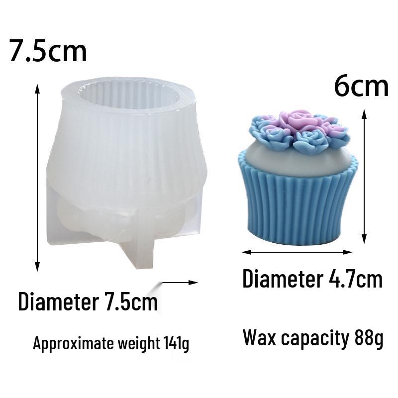 Hanwen Christmas DIY Silicone Mold for Muffin Cup, Candle, Diffuser Stone, Soap, Ice Cube
