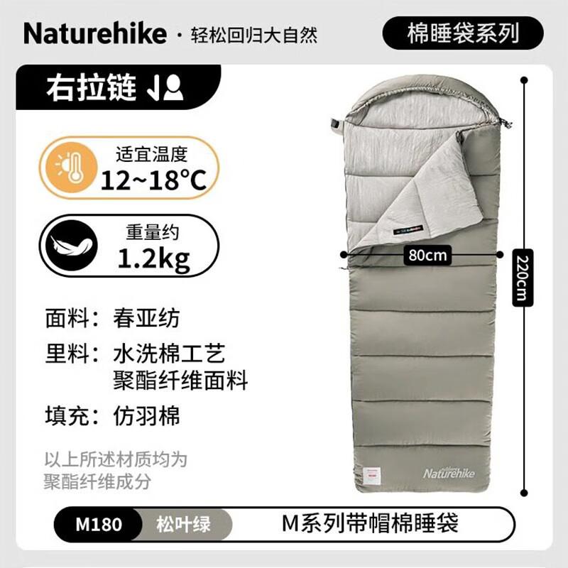 Naturehike M180 Lightweight Portable Mummy Sleeping Bag