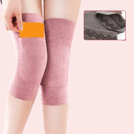 Yousheng 1 Pair Stretchy Knee Warmers Anti-Slip Thermal Knee Sleeves Knee Wraps with Warmer Patch Pocket for Women Men Dance Basketball Football Yoga