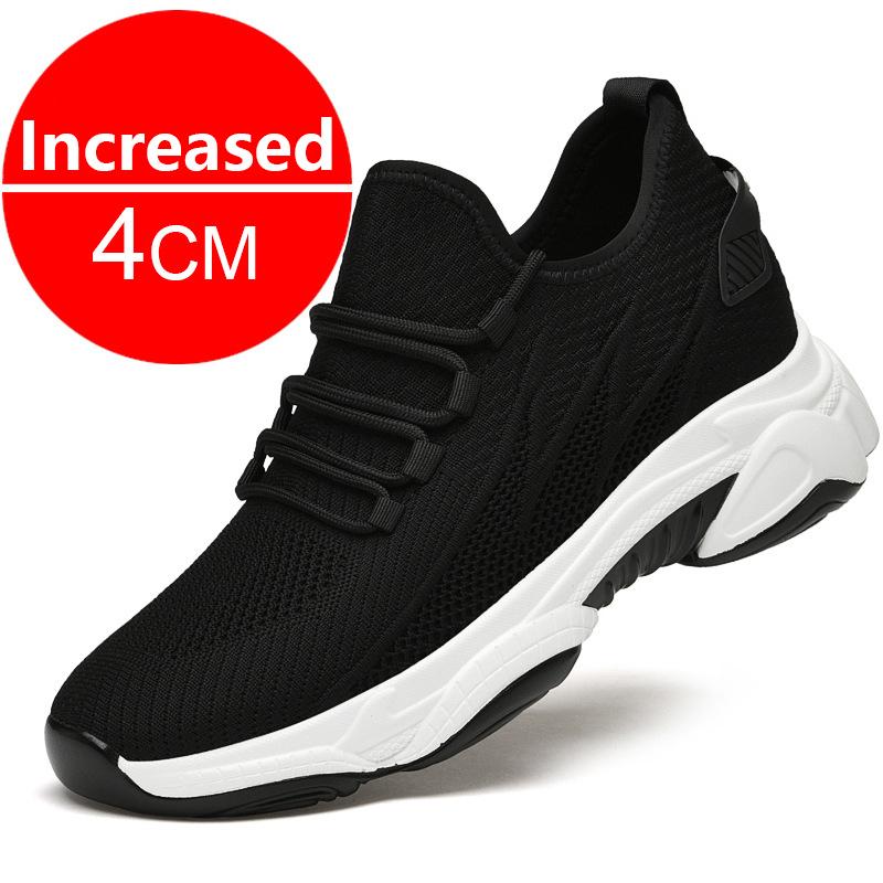 Fashion Men Elevator Shoes Height Increase Sneakers Shoes for Men 10cm Breathable Casual Shoes Invisible Inner Heightening 8cm Men Shoes