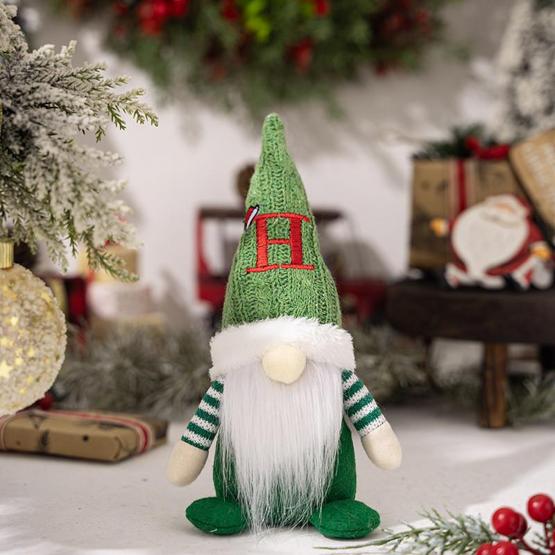 Adorable Christmas Gnome Figurine With Knitted Hat Perfect For Festive Decor