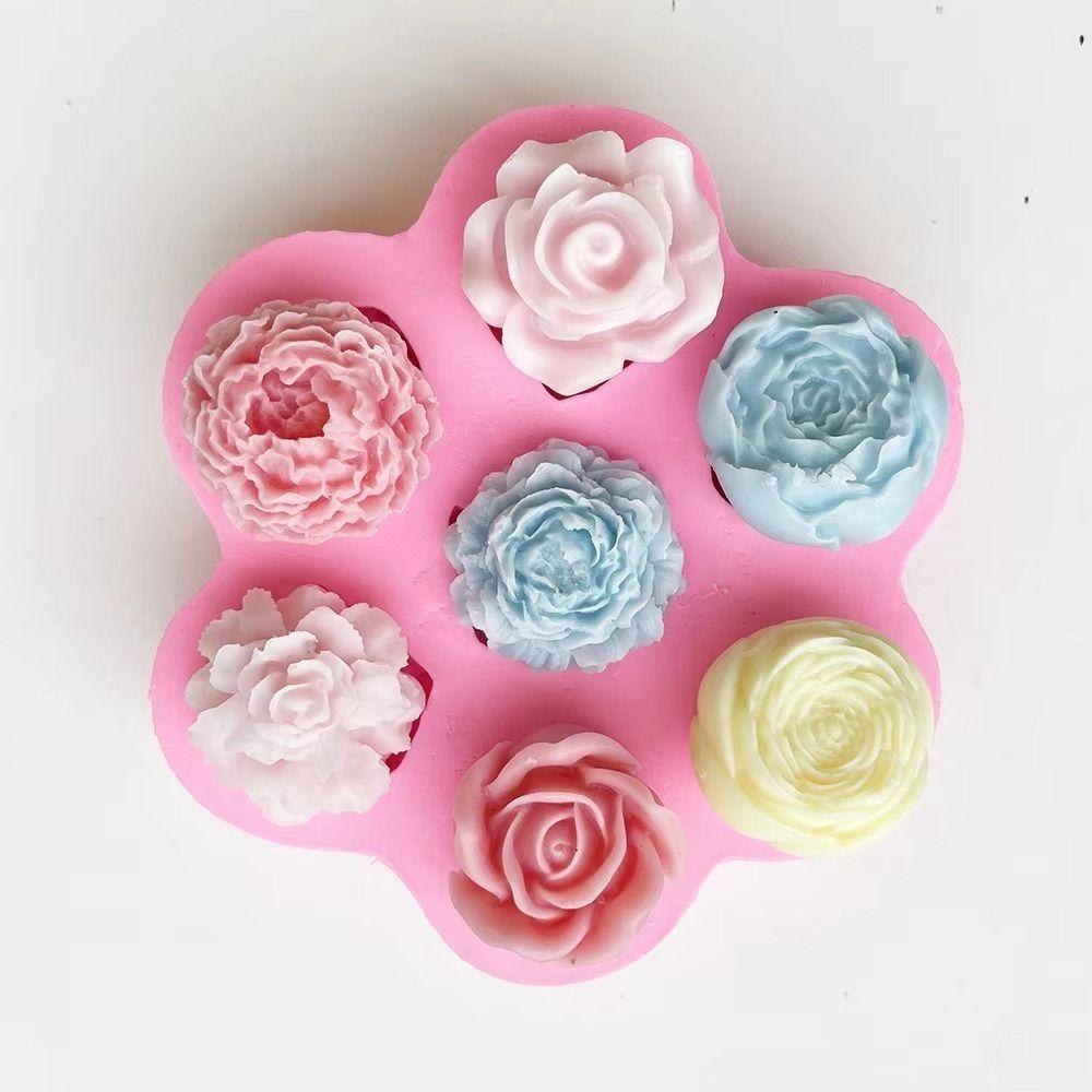 Flower Shape 3D Rose Cake Mold Heat-resistant Dessert Decorating Tools  Chocolate Making