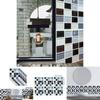 Elegant 3d Mosaic Self-adhesive Oil-proof Wall Sticker Set For Home Kitchen Decor