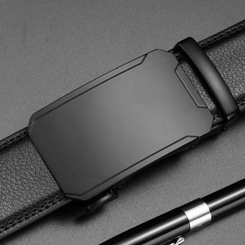 Men's Belt Automatic Buckle Leather Pants Belt Business Casual Simple Young and Middle aged Belt