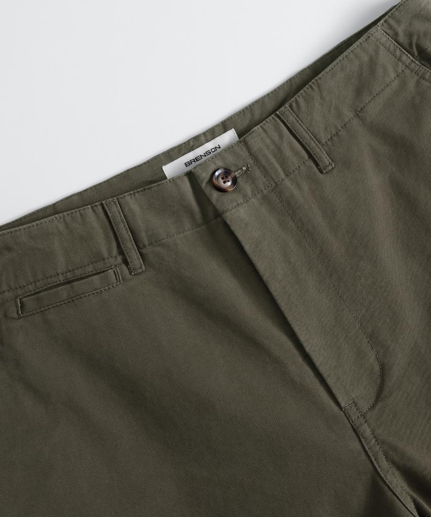 BRENSON Fine Washed Straight Chino Pants (Khaki)