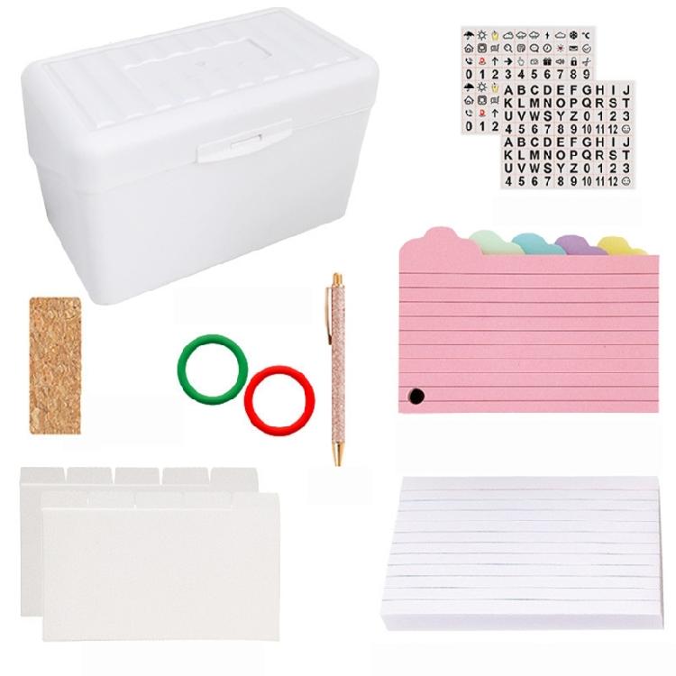 

200Sheets Double Side Note Pad and Colored Notes Set for Office Including Note Storage Case Binder Rings Binder Divider