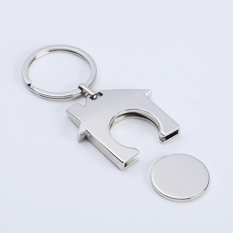 Porte-clés Personnalisé Lettres Personnalisées Design Enfichable Panier d'Achats Porte-clés Haute Qualité pour Porte-clés de Voiture