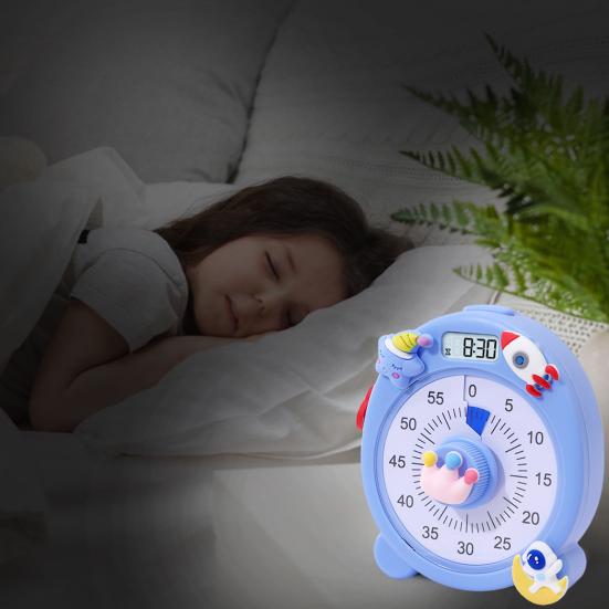 Timer Visivo Per Bambini 60 Min – Conto Alla Rovescia Silenzioso, Senza Batterie, Magnetico (Giallo)