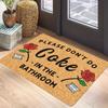 Modern Pop Art Typography Carpet Mat Rug Quote Rose Cork Texture Home Decoration Bathroom Entryway White Black Brown Pink Red