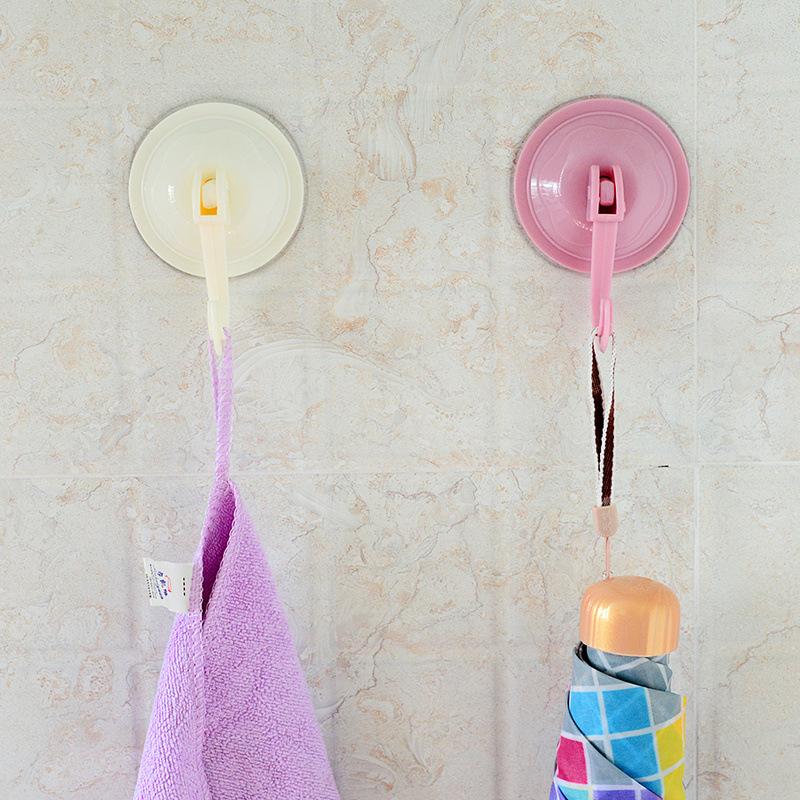 Vielseitige Saugnapfhaken, wiederverwendbares PVC mit Metallhaken, wasserdicht für Badezimmer, Küche, Fenster Glastüren Mehrzweckhaken