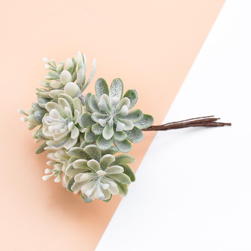 2/5PCS Silk Flowers Scrapbooking Artificial Plants Home Room Wedding Party Decoration Fake Plastic Decorative Christmas Wreaths