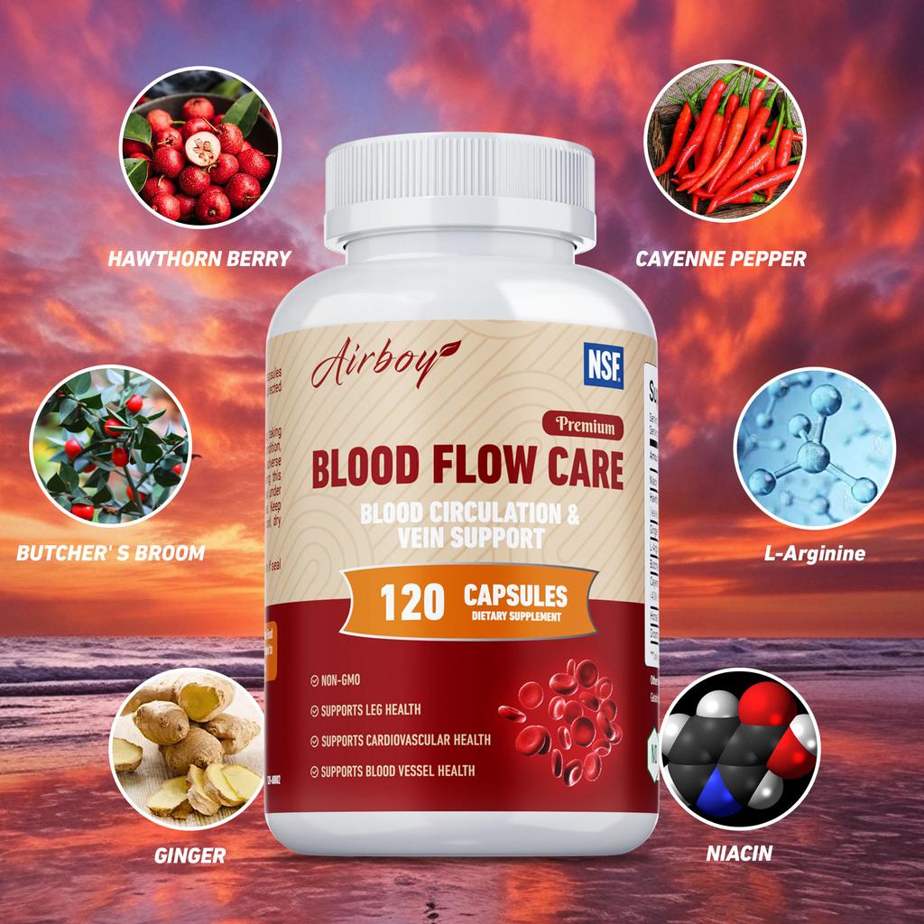 Niacin extract capsules, made with hawthorn berries, L-arginine, vitamins, gluten-free, suitable for adults.
