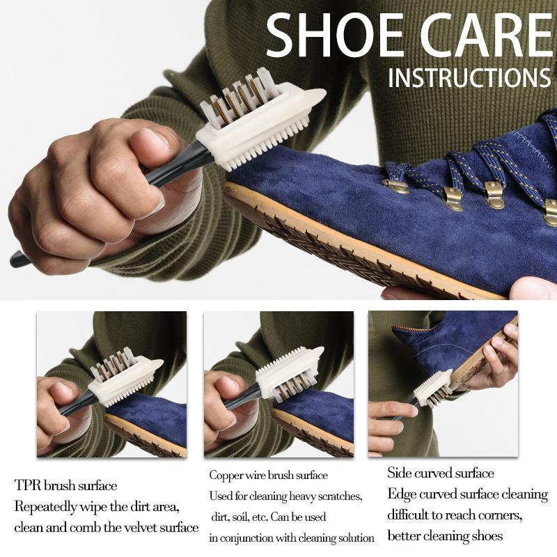 New Shoe Brush for Sneakers Suede Brush Shoe Cleaning Suede Boots Fluffy Shoes Brush Fo Lether Interior Sneakers Cleaner