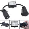 New USA to EU Trailer Light Converter US 7Way Blade Socket to EU 7Pin Round Plug