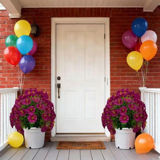 1/2 st Konstgjord Morgonhimmel Trädgårdsspett UV-beständig Falsk Blomsterpigga Bröllopsfest Inomhus Utomhus Trädgårdsvägg Falsk Blomsterdekoration