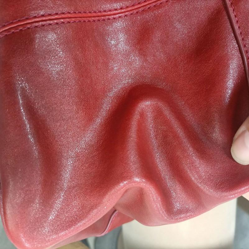 Qiu's New Blessing Bucket Vegetable Basket Top Layer Crystal Tire Cowhide Single Shoulder Cross-slung Hand Daily All-matching Casual Commuting