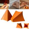 2/4pcs Silicone Caulking Finishing Tool - Reusable Smooth Applicator for Kitchen and Bathroom Seals, Orange Triangle Design.
