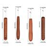 Pack of 4 Crosses Stitching Seam Ripper Featuring Wood Handle for Thread Removal and Comfortable Ergonomic Grip