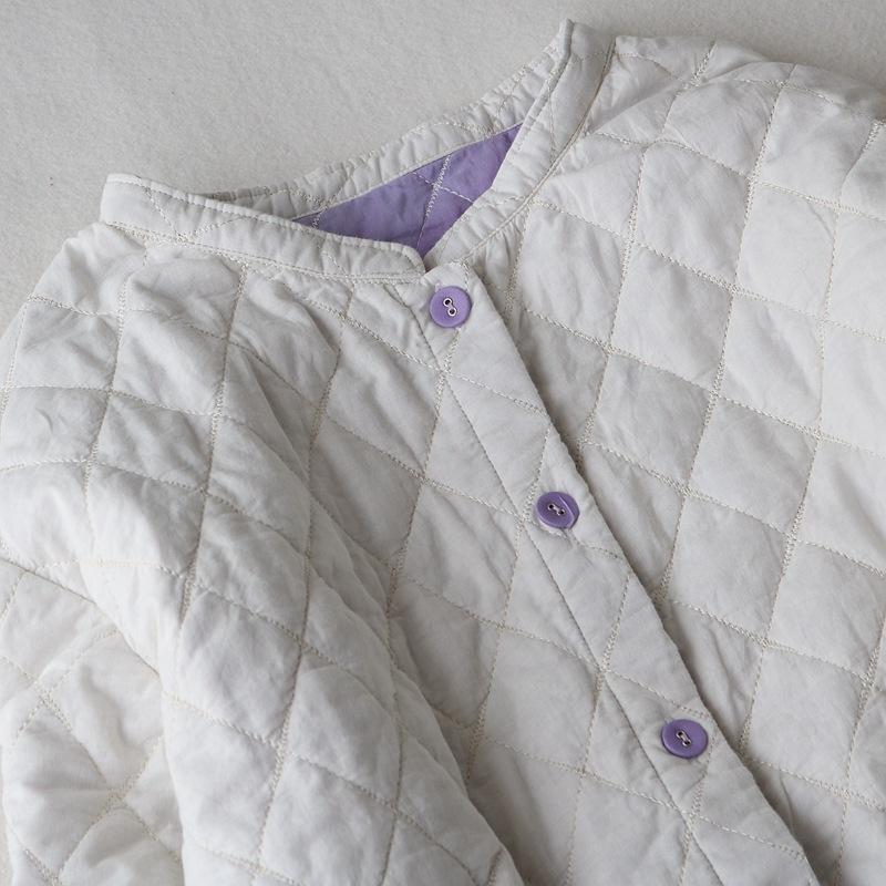 Mujer Otoño e Invierno Estilo Delgado Chaqueta Larga Casual Para Desplazamientos Color Sólido Manga Larga Chaqueta Acolchada
